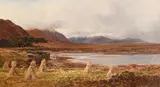Alexander Williams, At Glendarary, Achill Sound, Mayo, oil on board