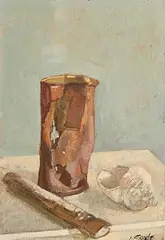 John Coyle, Still Life - Beach Objects, oil on board