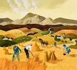 Desmond Kinney, Stooking Corn