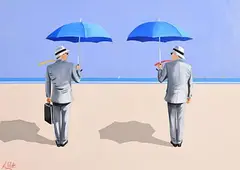 Ken O'Neill, The Exchange, oil on canvas