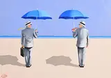 Ken O'Neill, The Exchange, oil on canvas