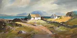 Clare Cryan, Haymaking, West of Ireland, 1978, oil on canvas