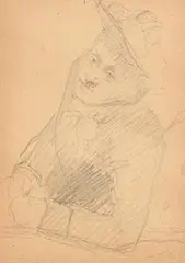 The Artist's Sister by Sarah Purser, pencil drawing, sold Sep 2019