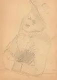 Sarah Purser, The Artist's Sister, pencil drawing