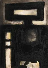 Liam Belton, Ned Kelly, 2006, ink & egg tempera