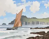 Shore Breeze, Sybil Bay, Kerry by John Francis Skelton, oil on canvas board, sold Sep 2019