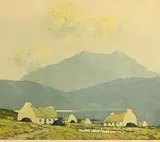Paul Henry, Evening on Killary Bay, print