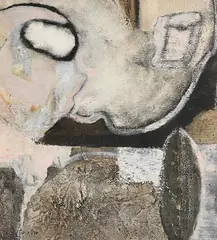 Eileen Costello, Cloud, mixed media on board