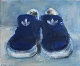 Tristan Barry, Adidas, 2009, oil on canvas