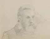 Sarah Purser, Portrait of a Patriot, pencil drawing