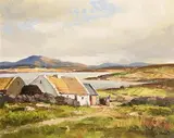 In the Rosses Country, Co. Donegal by Maurice Canning Wilks, oil on canvas, sold Aug 2019