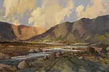 Sheffrey Hills, Louisburgh, Connemara by George K. Gillespie, oil on canvas, offered Aug 2019
