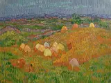 The Oat Harvest, Carraroe, Co Galway by Desmond Carrick, oil on board, sold Aug 2019