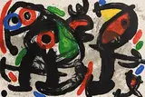Untitled by Joan Miro Spanish, 1973, lithograph in colour from the magazine Derriere le Miroir 203 from 1973, sold Aug 2019