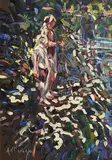 Evening Study, France by Arthur K. Maderson, oil on board, sold Aug 2019