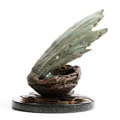 Andy McCarthy, Protecting the Brood, unique bronze on marble base
