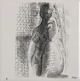 Pablo Picasso Spanish, La Femme, ceramic tile numbered 691 from an edition of 7402