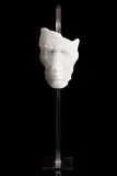 Sylvie Icher French, Masque, unique alabaster & stainless steel