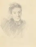 Portrait of a Lady by John Butler Yeats, pencil drawing, sold Aug 2019