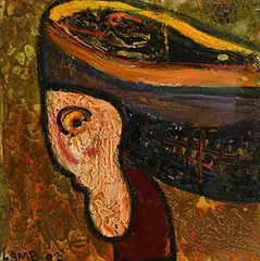 Untitled by Matt Lamb, 2002, oil on canvas, sold Aug 2019