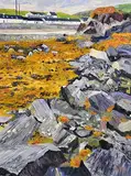 East End, Inishbofin, Galway by Dorothee Roberts French, oil on canvas, sold Aug 2019