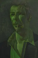 Green Mood by Mark (Rasher) Kavanagh, 2002, oil on canvas, sold Aug 2019