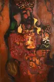 High King by Desmond Carrick, oil on canvas, sold Aug 2019