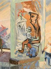 Alicia Boyle, The Tomb, 1987, oil on canvas