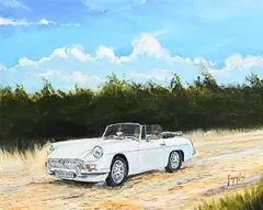 Gregory Toal, MGB 1969 English White, oil on canvas