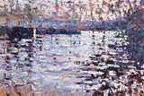 Evening near the Weir, Lismore by Arthur K. Maderson, oil on board, sold Jun 2019