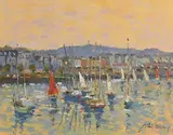 Liam Treacy, Dun Laoghaire, oil on canvas