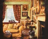 Mark O'Neill, Tuke Drawing Room, 2002, oil on board