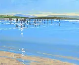Looking West, Ballybunion by John Morris, oil on board, sold Jun 2019