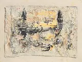 Landscape Composition (2015/16) by John Kingerlee, oil on board, offered Jun 2019