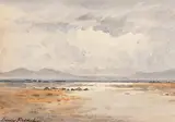 Connemara Landscape by Percy French, watercolour, offered Jun 2019