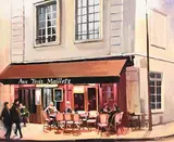 David McElhinney, Aux Trois Mailletz, oil on canvas