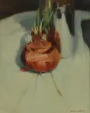 Onion Reflected by James English, 2006, oil on canvas, sold Jun 2019