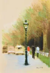 Phoenix Park, Dublin by Anthony Robert Klitz, oil on board, sold Jun 2019