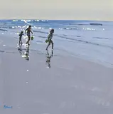 In the Shallows by John Morris, oil & acrylic on board, sold Jun 2019