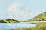 Terence Atridge Williams, Kylemore Lake, Connemara, oil on board
