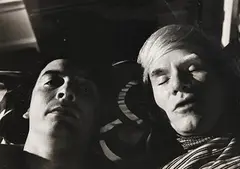 David Bailey British, Pillow Talk between David Bailey and Andy Warhol, 1973, silver gelatin print