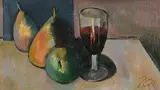 Peter Collis, Still Life and Wine, oil on canvas