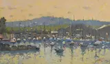 Liam Treacy, The Avoca River at Arklow, oil on canvas