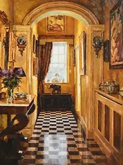 Mark O'Neill, Interior with Lilac, 2002, oil on board