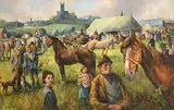 Kenneth Webb, Horse Fair, Ballinasloe, oil on canvas