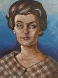 Harry Kernoff, Portrait of a Young Lady, pastel on board