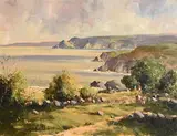 Co. Antrim Coastline by George K. Gillespie, oil on canvas, offered May 2019