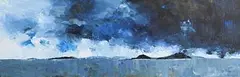 Peter Monaghan, Across the Bay, Dangerous Seas, oil on canvas