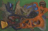 Gerard Dillon, Harvest, oil & sand on board