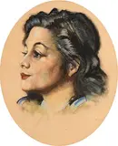 Seán Keating, Portrait of a Lady, pastel
